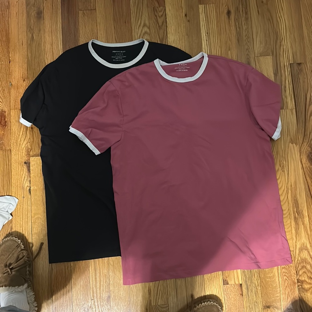 Mens Large t shirts- both
